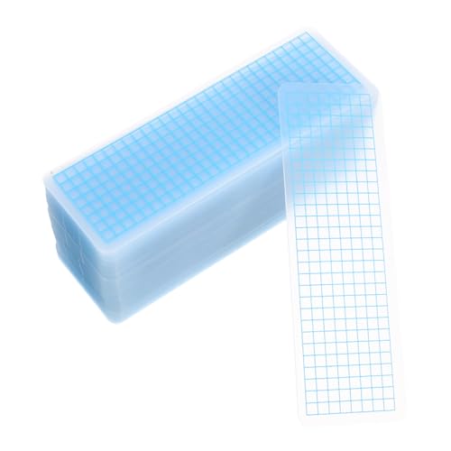 SOIMISS 100 Stück Teiliges Tragbare Klebeband Verteiler mit Karomuster und Abgerundeten Ecken Mattierte Tape Boards für Journaling Scrapbooking Basteln Praktische Klebebandhalter zur von SOIMISS