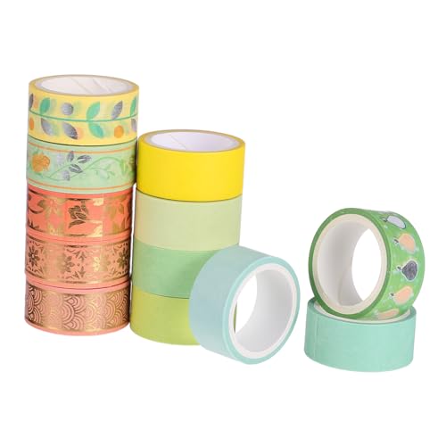 SOIMISS 12 Rollen Dekoratives Goldfolie Washi Tape Bunte DIY Bastelbedarf für Scrapbook und Handbuchgestaltung für Party und Geschenkdekoration SOIMISS 12 Rollen Dekoratives Goldfolie Washi Tape Bunte DIY Bastelbedarf für Scrapbook und Handbuchgestaltung für Party und Geschenkdekoration von SOIMISS
