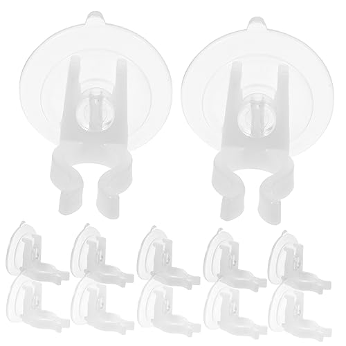 SOIMISS 12 Stück Flammenloser Kerzensauger Halter LED weihnachtsdeko Dekoration Weihnachten hohzeitdeko Saugnapf für Batteriekerzen Saugnapf für elektrische Kerzen PVC Transparent von SOIMISS