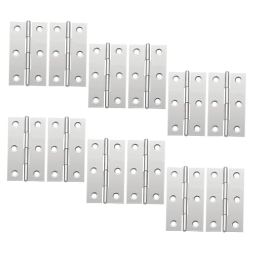 SOIMISS 12 Stück Teiliges Edelstahl Scharnier Kleine Türscharniere Rostfrei Langlebig für Fenster Schränke Möbel Einfache Montage Hohe Belastbarkeit SOIMISS 12 Stück Teiliges Edelstahl Scharnier Kleine Türscharniere Rostfrei Langlebig für Fenster Schränke Möbel Einfache Montage Hohe Belastbarkeit von SOIMISS