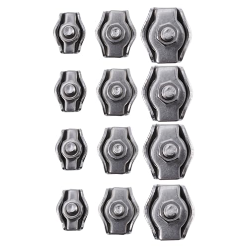 SOIMISS 12 Stück Teiliges Kabelschuh Clips Robuste Seilverbinder für Stahlseil für Schiffe und Industrielle Anwendungen mit Hervorragender Korrosionsbeständigkeit von SOIMISS