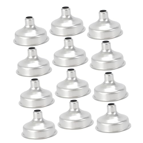 SOIMISS 12 Stück Teiliges Mini Edelstahltrichter mit Breiter Öffnung Wiederverwendbare Küchen Trichter aus Rostfreiem Stahl für Einmachgläser Flüssigkeitsumfüllung Labor und von SOIMISS