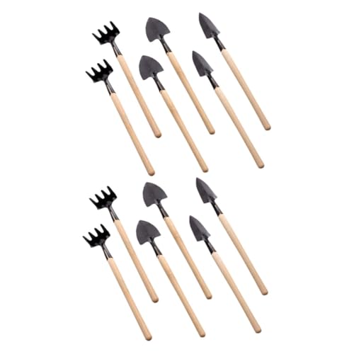 SOIMISS 12 Stück Teiliges Mini Gartenwerkzeug Set mit Kleiner Gartenschaufel Rechen und Kompakt Leicht und Tragbar zum Umtopfen Lockern der Erde für Outdoor Gartenaktivitäten von SOIMISS