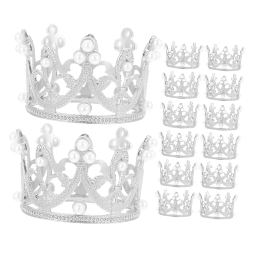 SOIMISS 12 Stück Teiliges Napkin Buckle aus Metall Silber mit Design und Perlenverzierung Dekorative Serviettenringe für Hochzeit Dinnerparty Hotel und Festliche Tischdekoration von SOIMISS