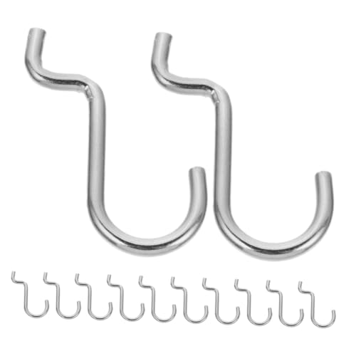 SOIMISS 12 Stück Teiliges Pegboard Haken aus Eisen Draht Stabile Lochwand Haken mit Hoher Tragkraft Einfache Werkzeugfreie Montage Vielseitig für Werkzeugwand und Supermarkt Displays von SOIMISS