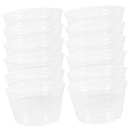 SOIMISS 12 Stück Teiliges Pflanztopf Untersetzer aus Langlebigem Kunststoff Wasserfest Robust Wetterbeständig Geeignet für Innen Außenpflanzen Schützt Oberflächen vor Wasserschäden von SOIMISS