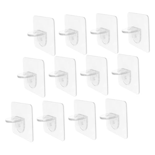 SOIMISS 12 Stück Teiliges Regalbodenträger aus Abs Bohrfreie Einlegebodenhalter für Schränke und Kleiderschränke Modernes Minimalistisches Design Stabile Regalstützen für Effiziente von SOIMISS