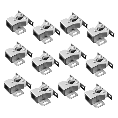 SOIMISS 12 Stück Teiliges Schranktür Doppel rollenschnäpper aus Rostfreiem Stahl Robuste Türschnäpper für Schrank Kleiderschrank Einfache Montage Sichere und Geräuscharme Schließung SOIMISS 12 Stück Teiliges Schranktür Doppel rollenschnäpper aus Rostfreiem Stahl Robuste Türschnäpper für Schrank Kleiderschrank Einfache Montage Sichere und Geräuscharme Schließung von SOIMISS