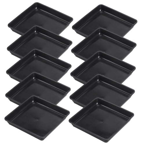 SOIMISS 15 Stück Teiliges Quadratisches Pflanzuntersetzer aus Robustem Kunststoff rutschfest und Leicht zu Reinigen Geeignet für Innen und Außenbereich Praktische Tropfschalen für von SOIMISS