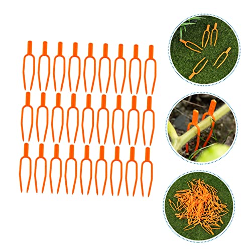 SOIMISS 150 Stück Teiliges Pflanzen Rankclip aus Robustem Kunststoff Stolon Fixiergabel zur Gleichmäßigen Pflanzenbefestigung Verhindert Verfilzen für Garten Erdbeere und Kletterpflanzen von SOIMISS
