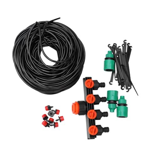 SOIMISS 156 Stück Bewässerungsschlauch mit Teiligem DIY Micro Drip System Einstellbare Tropfer Wasserschlauch Verteiler Geeignet für Garten und Pflanzenbewässerung Innen und Außen von SOIMISS