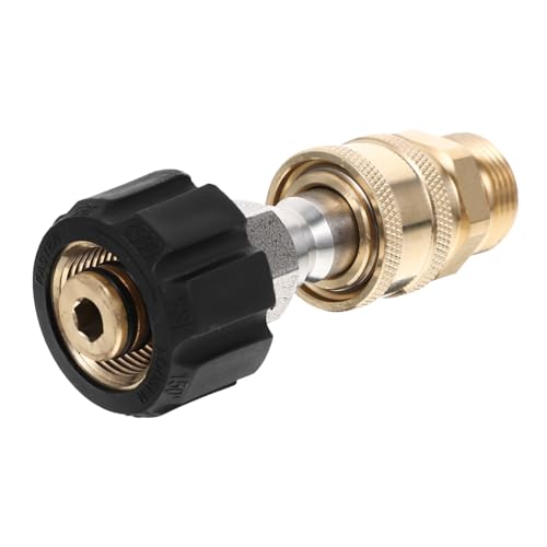 SOIMISS 1Satz Hochdruck Waschmaschine Adapter Messing Schnellanschluss für Handwässer Hochdruckschlauch und Sprühadapter Leckfrei und Langlebig Einfach von SOIMISS