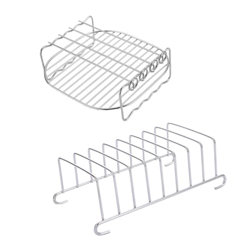 SOIMISS 1Satz Teiliges Grillrost für Heißluftfritteuse Toastständer Skewer Rack Hitzebeständig Einfach zu Reinigen für Gesundes Kochen Fritteusenteile SOIMISS 1Satz Teiliges Grillrost für Heißluftfritteuse Toastständer Skewer Rack Hitzebeständig Einfach zu Reinigen für Gesundes Kochen Fritteusenteile von SOIMISS