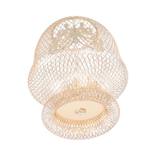 SOIMISS 1Stück Goldener Eisenlampenschirm im Schmetterlingsvase Design Retro Lampenschirm für Hängende Kronleuchter Hochwertiges Eisendrahtmaterial für Langlebige Nutzung Dekorative von SOIMISS