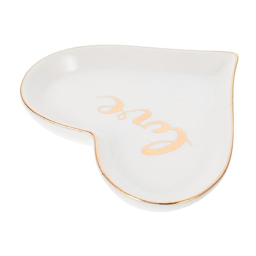 SOIMISS 1Stück Herzförmige Aufbewahrungsschale Kreatives Schmucktablett für Desktop und Snacks Exquisites Design für Zuhause oder von SOIMISS
