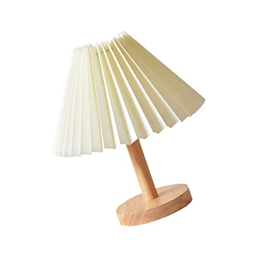 SOIMISS 1Stück Vintage Nachttischlampe Holz mit Dimmfunktion Kabellose Tischleuchte für Schlafzimmer Augenschutz Warmes Licht für Gemütliche von SOIMISS