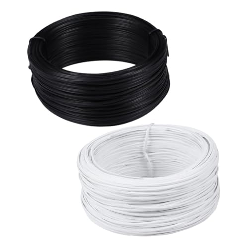 SOIMISS 2 Rollen PVC Beschichteter Flachdraht Gartendraht Pflanzendraht Bindedraht Rostfrei Vielseitig für und Handwerk von SOIMISS