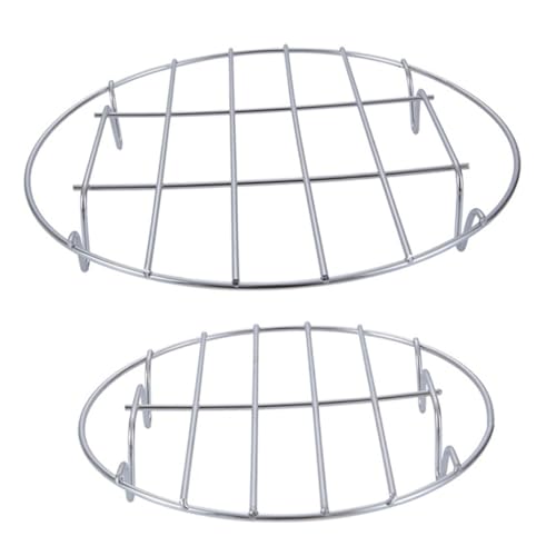 SOIMISS 2 STÜCK Teiliges Dampfgarer Rack Hitzebeständiges Rostfreies Küchen Dämpfer Gestell Dickes Multifunktionales Kochzubehör für Gleichmäßiges Garen und Nährstoffschonendes von SOIMISS