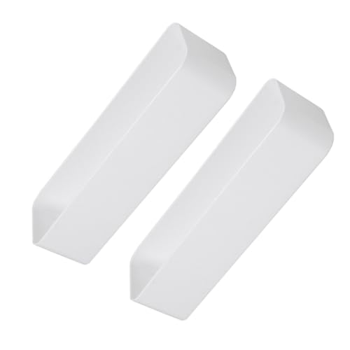 SOIMISS 2 STÜCK Weiße Lange Selbstklebende Wand Aufbewahrungsboxen aus Robustem Abs Praktische Bohrfreie Organizer für Bad Küche und Vielseitige Haushaltsaufbewahrung von SOIMISS