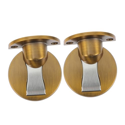 SOIMISS 2 Sätze Magnetischer Türstopper aus Langlebiger Zinklegierung mit Anti kollisionsfunktion Robustes Design für Wohn Schlaf Badezimmer Einfach zu Montieren Kratzfester Türfänger von SOIMISS