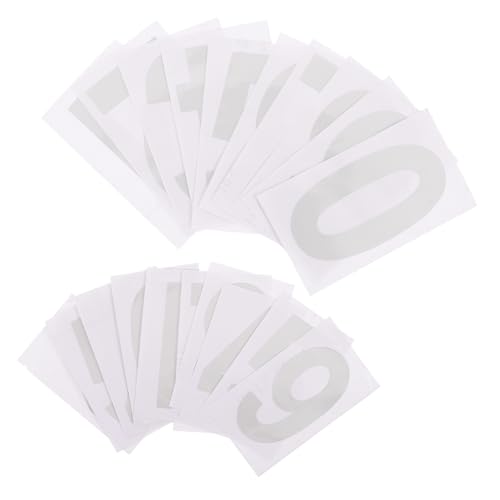 SOIMISS 2 Sätze Reflektierende Hausnummern Aufkleber Weiß Selbstklebend UV Beständig Wetterfeste Zahlen Sticker für Briefkasten und Außenbereich SOIMISS 2 Sätze Reflektierende Hausnummern Aufkleber Weiß Selbstklebend UV Beständig Wetterfeste Zahlen Sticker für Briefkasten und Außenbereich von SOIMISS