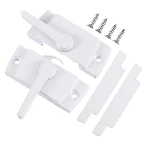 SOIMISS 2 Sätze Weißes Crescent Fenster Schloss aus Zinklegierung Langlebiger Schiebefenster Sicherheitsverschluss mit Seitlicher Betätigung Kindergesicherte Fenstersicherung für SOIMISS 2 Sätze Weißes Crescent Fenster Schloss aus Zinklegierung Langlebiger Schiebefenster Sicherheitsverschluss mit Seitlicher Betätigung Kindergesicherte Fenstersicherung für von SOIMISS