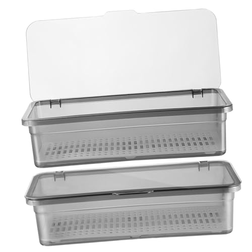 SOIMISS 2 Stück Abtropfbarer Besteckhalter aus Robustem Kunststoff Praktischer Besteck Organizer mit Ablage Staubgeschützter Besteckbehälter für Essstäbchen Löffel Gabeln Wiederverwendbar SOIMISS 2 Stück Abtropfbarer Besteckhalter aus Robustem Kunststoff Praktischer Besteck Organizer mit Ablage Staubgeschützter Besteckbehälter für Essstäbchen Löffel Gabeln Wiederverwendbar von SOIMISS