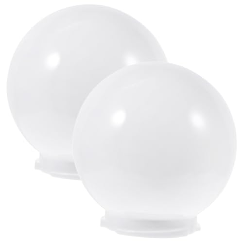 SOIMISS 2 Stück Acryl Kugel Lampenschirme Weiß Ersatz Lampenschirm für Außen Garten Wandlampe Einfach zu Montieren und Leicht Stilvoller Ersatz Lampenabdeckung für Außenleuchten SOIMISS 2 Stück Acryl Kugel Lampenschirme Weiß Ersatz Lampenschirm für Außen Garten Wandlampe Einfach zu Montieren und Leicht Stilvoller Ersatz Lampenabdeckung für Außenleuchten von SOIMISS