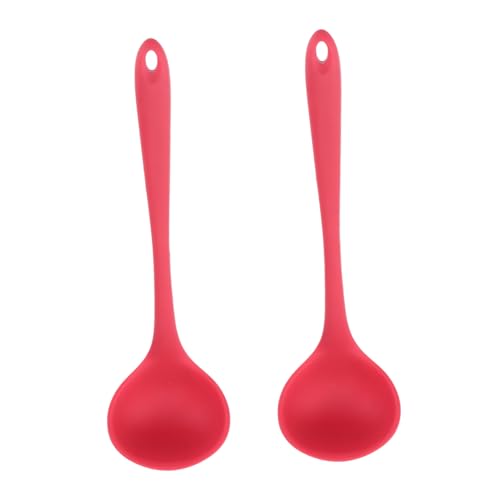 SOIMISS 2 Stück Antihaft Silikon Suppenkelle Rot Hitzebeständig mit Langem Griff Einteiliges Design Bpa Frei Vielseitiger Servierlöffel für Hot Pot Suppe Milchpulver und Nudeln SOIMISS 2 Stück Antihaft Silikon Suppenkelle Rot Hitzebeständig mit Langem Griff Einteiliges Design Bpa Frei Vielseitiger Servierlöffel für Hot Pot Suppe Milchpulver und Nudeln von SOIMISS