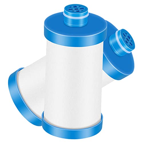 SOIMISS 2 Stück Duschfilter Ersatz für Wasserhahn Waschmaschine Aktivkohlefilter zur Wasserreinigung Geeignet für Hartes Wasser Installieren Ersetzen von SOIMISS