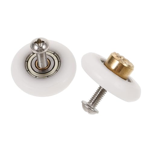 SOIMISS 2 Stück Duschkabinen Ersatzrollen Laufräder mit Kupferachse Geräuscharm für Duschtüren Schiebetürrollen mit Großer Tragkraft für Gläserne Badewannen türen von SOIMISS