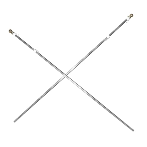 SOIMISS 2 Stück Edelstahl Fahnenmast mit Drehbarer Teiliger Konstruktion Wetterfester und Langlebiger Flaggenhalter für Garten und Gewerbe Stabiler Outdoor Flagpole für Wind und Regen von SOIMISS