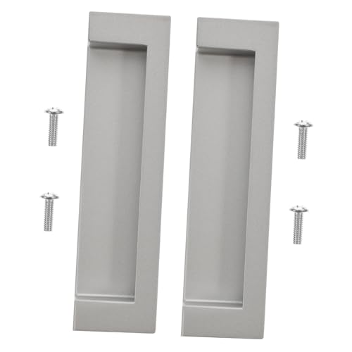 SOIMISS 2 Stück Eingelassene Möbelgriffe aus Zinklegierung Verdeckte Griffmulde mit Ergonomischem Design für Schrank Kleiderschrank Platzsparend Glatte Oberfläche Modernes Zubehör von SOIMISS