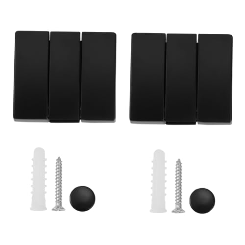 SOIMISS 2 Stück Faltbare Garderobenhaken aus Schwarzem Space aluminium Platzsparend Selbstklebend Kreativer Wandhaken für Bad Schlafzimmer Vielseitig als Handtuch Kleiderhaken Geeignet SOIMISS 2 Stück Faltbare Garderobenhaken aus Schwarzem Space aluminium Platzsparend Selbstklebend Kreativer Wandhaken für Bad Schlafzimmer Vielseitig als Handtuch Kleiderhaken Geeignet von SOIMISS