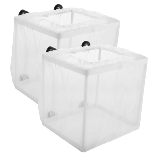 SOIMISS 2stücke Fischzuchtbox Für Aquarium Mit Netz Transparente Zuchtbox Für Schwimmende Isolationsbrüterei Kleiner Inkubator Für Guppy Betta Clownfische von SOIMISS