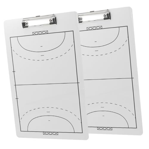 SOIMISS 2 Stück Handball Coaching Board Abwischbares Taktikboard aus PVC mit Stifthalter Leichtes und Tragbares Clipboard für Trainer und Spieler für Handball Training und Spielanalyse SOIMISS 2 Stück Handball Coaching Board Abwischbares Taktikboard aus PVC mit Stifthalter Leichtes und Tragbares Clipboard für Trainer und Spieler für Handball Training und Spielanalyse von SOIMISS