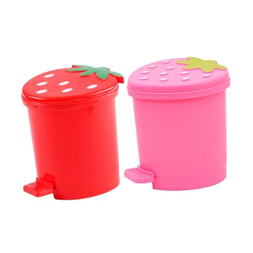 SOIMISS 2 Stück Herzförmiger Mülleimer Roter Pinker Schreibtisch Abfalleimer mit Deckel Robuster Müllbehälter für Büro Küche Schlafzimmer und Kinderzimmer SOIMISS 2 Stück Herzförmiger Mülleimer Roter Pinker Schreibtisch Abfalleimer mit Deckel Robuster Müllbehälter für Büro Küche Schlafzimmer und Kinderzimmer von SOIMISS