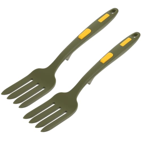 SOIMISS 2 Stück Küchen Silikon Teilig Multifunktionale Essgabel für und Pasta Ergonomischer Griff Hitzebeständig Lebensmittelecht Küchenaccessoire von SOIMISS