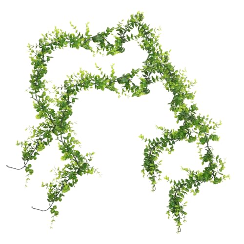 SOIMISS 2 Stück Künstliche Hängepflanze Eukalyptusgirlande Teiliges Langlebige Realistische Rattan Blätterdekoration für Party Hochzeit Wand und Raumdeko Pflegeleicht Grün SOIMISS 2 Stück Künstliche Hängepflanze Eukalyptusgirlande Teiliges Langlebige Realistische Rattan Blätterdekoration für Party Hochzeit Wand und Raumdeko Pflegeleicht Grün von SOIMISS