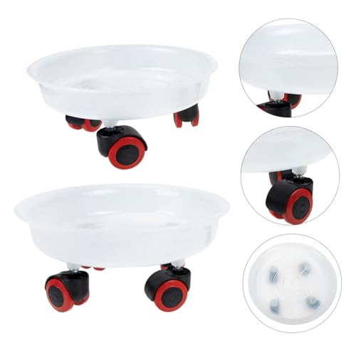 SOIMISS 2 Stück Kunststoff Blumentopfständer mit Transparenter Pflanzkübelhalter für Drinnen und Draußen Flexibel für Balkon Garten Geeignet für Bonsai Sukkulenten und Zimmerpflanzen von SOIMISS