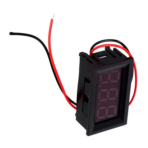 SOIMISS 2 Stück LED Digital Voltmeter Stelliges Display Mini Spannungsmessgerät für Industrie Kompakt und Tragbar Geeignet für Kfz und Motorrad Spannungstest von SOIMISS