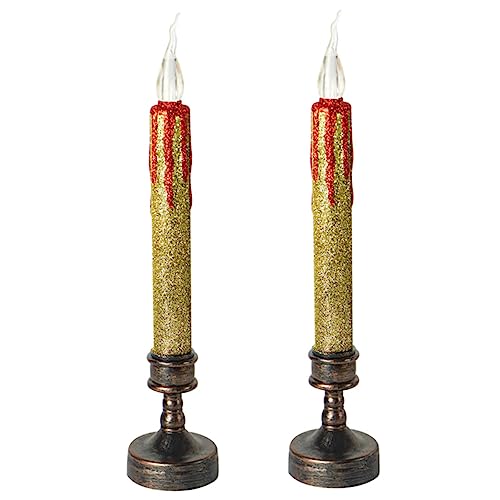 SOIMISS 2 Stück LED Weihnachtskerzen mit Realistischem Flammeneffekt Dekorative Tischkerzen ohne Batterie Sicher und Rauchfrei für Wohn und Festtagsdekoration Kompakt SOIMISS 2 Stück LED Weihnachtskerzen mit Realistischem Flammeneffekt Dekorative Tischkerzen ohne Batterie Sicher und Rauchfrei für Wohn und Festtagsdekoration Kompakt von SOIMISS