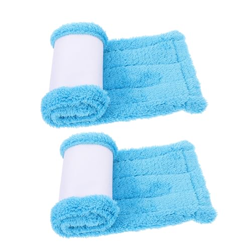 SOIMISS 2 Stück Mikrofaser Ersatzmop Kopf Waschbare und Wiederverwendbare Mop Pad Bezüge Saugstarke Korallenvlies Reinigungspads Passend für Haushalt Hartholz Fliesen und Glatte Böden von SOIMISS