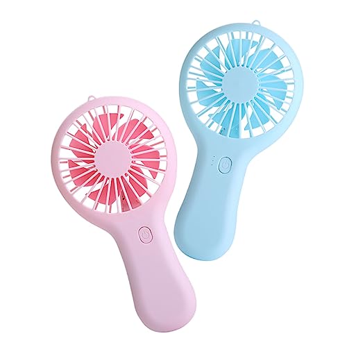 SOIMISS 2 Stück Mini-handventilator Reisen Tragbare Mini-ventilatoren Einfach Tragbar Kühlung Usb -tragbarer Fan Für Tragbar Kühlerlüfter Kleiner Lüfter Elektronisches Bauteil von SOIMISS