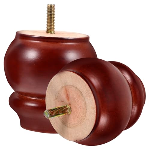 SOIMISS 2 Stück Möbelfüße aus Massivem Holz Stabile Kratzfeste Möbelbeine für Sofa Stuhl Schrank und Tisch Einfache Montage Geräuschdämpfend Rotbraune Farbe SOIMISS 2 Stück Möbelfüße aus Massivem Holz Stabile Kratzfeste Möbelbeine für Sofa Stuhl Schrank und Tisch Einfache Montage Geräuschdämpfend Rotbraune Farbe von SOIMISS