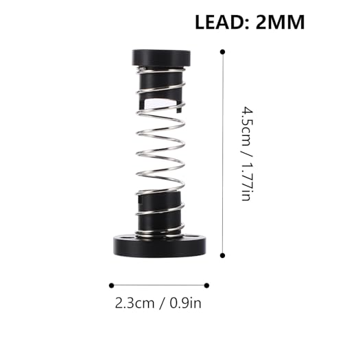 SOIMISS 2 Stück Pom Anti backlash Mutter Steigung Gefederte Trapezgewindemutter Drucker Cnc maschinen Langlebig Geräuscharm Präzise Gewindespielbeseitigung von SOIMISS
