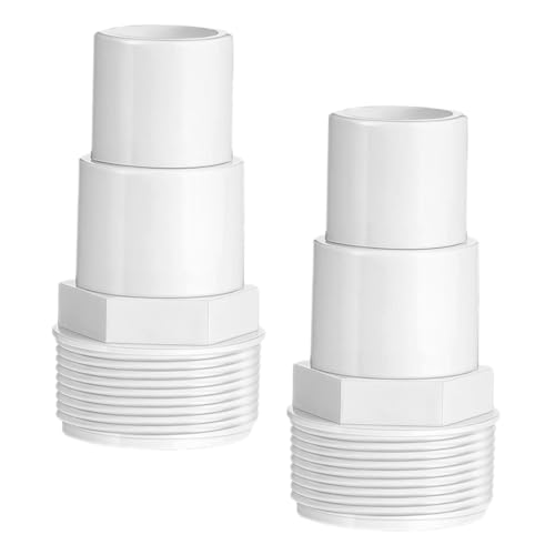 SOIMISS 2 Stück Poolpumpe Adapter Robustem Kunststoff Zuverlässiger Schlauchadapter für Poolfilter Wasserdichtes Poolpumpe Ersatzteil Einfache für Schwimmbadanschluss von SOIMISS
