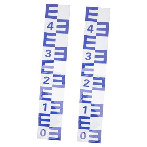 SOIMISS 2 Stück Reflektierender Selbstklebender Wasserstandsanzeige Aufkleber Korrosionsbeständige Metall für Pools Teiche Boote Vielseitig und Langlebig zur Einfachen Wasserstandsmessung SOIMISS 2 Stück Reflektierender Selbstklebender Wasserstandsanzeige Aufkleber Korrosionsbeständige Metall für Pools Teiche Boote Vielseitig und Langlebig zur Einfachen Wasserstandsmessung von SOIMISS