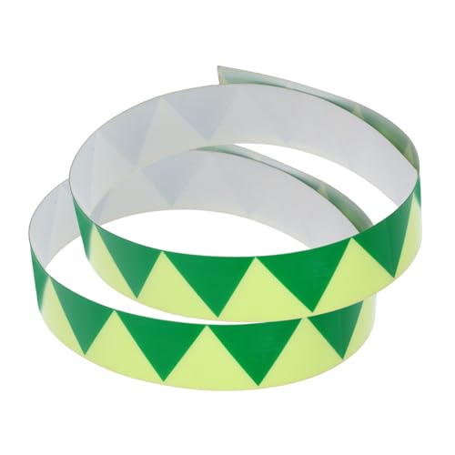 SOIMISS 2 Stück Selbstleuchtende Feuerwehr-sicherheitsmarkierungsstreifen Glow in The Dark Klebeband für Türrahmen Wände Treppen Strapazierfähig Haftstark für Schulen Krankenhäuser von SOIMISS
