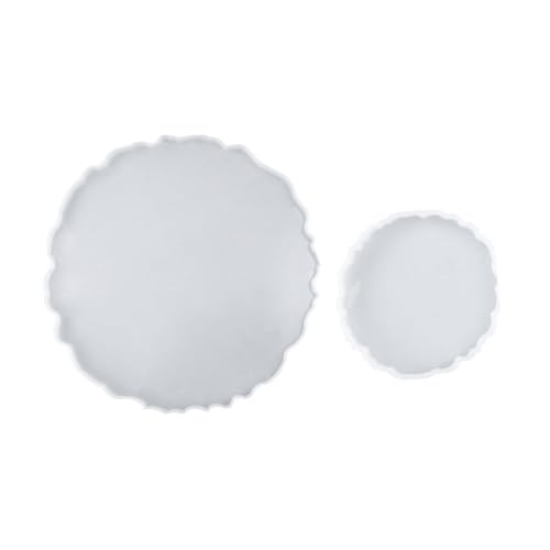 SOIMISS 2 Stück Silikonform Runde DIY Tray Moulds aus Langlebigem Silikon Antihaftend Leicht Entformbar für Serviertablett Herstellung und Kreative Bastelprojekte SOIMISS 2 Stück Silikonform Runde DIY Tray Moulds aus Langlebigem Silikon Antihaftend Leicht Entformbar für Serviertablett Herstellung und Kreative Bastelprojekte von SOIMISS